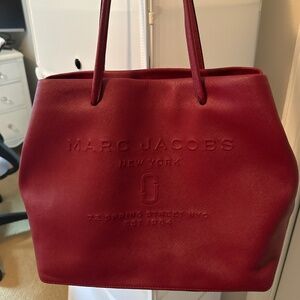 Marc Jacobs Logo Shopper West End Tote Bag - Red